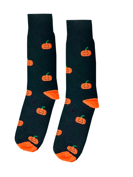 Calcetines Halloween Con Caritas De Calabaza