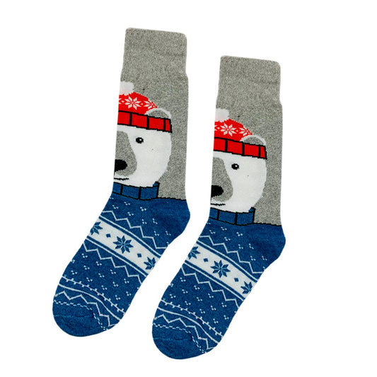 Calcetines Navidad / "Oso Polar Navideño"