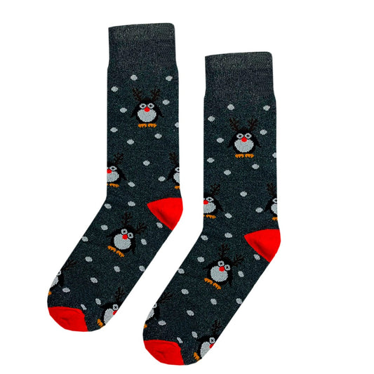 Calcetines Navidad / "Pingüinos Renos"