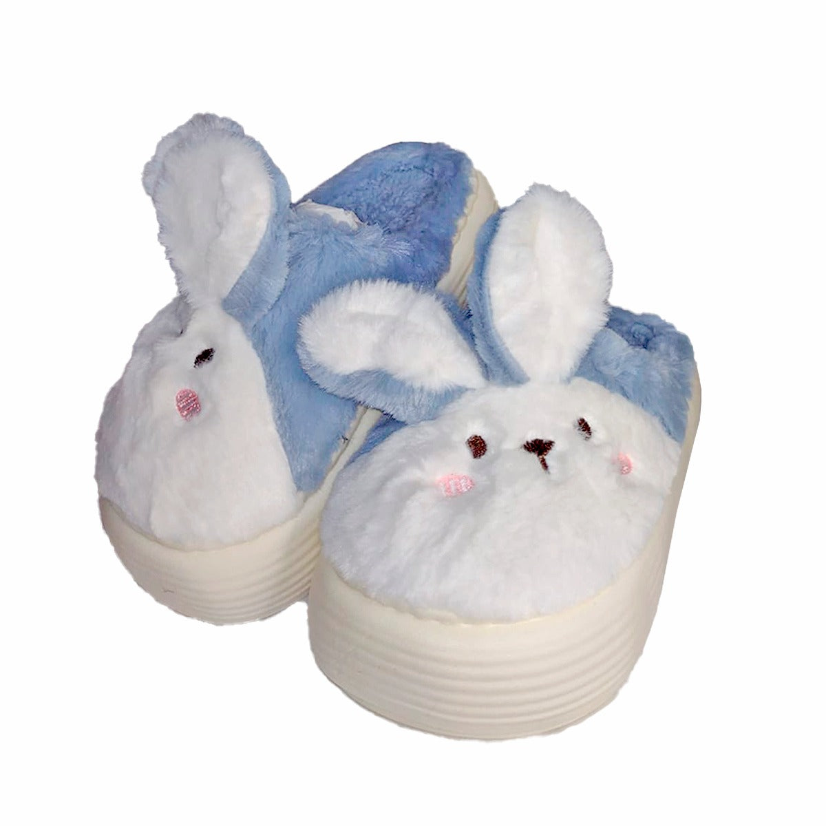 Pantuflas Diseño De Conejo Peluche Confort Invierno Suaves Moda Colores