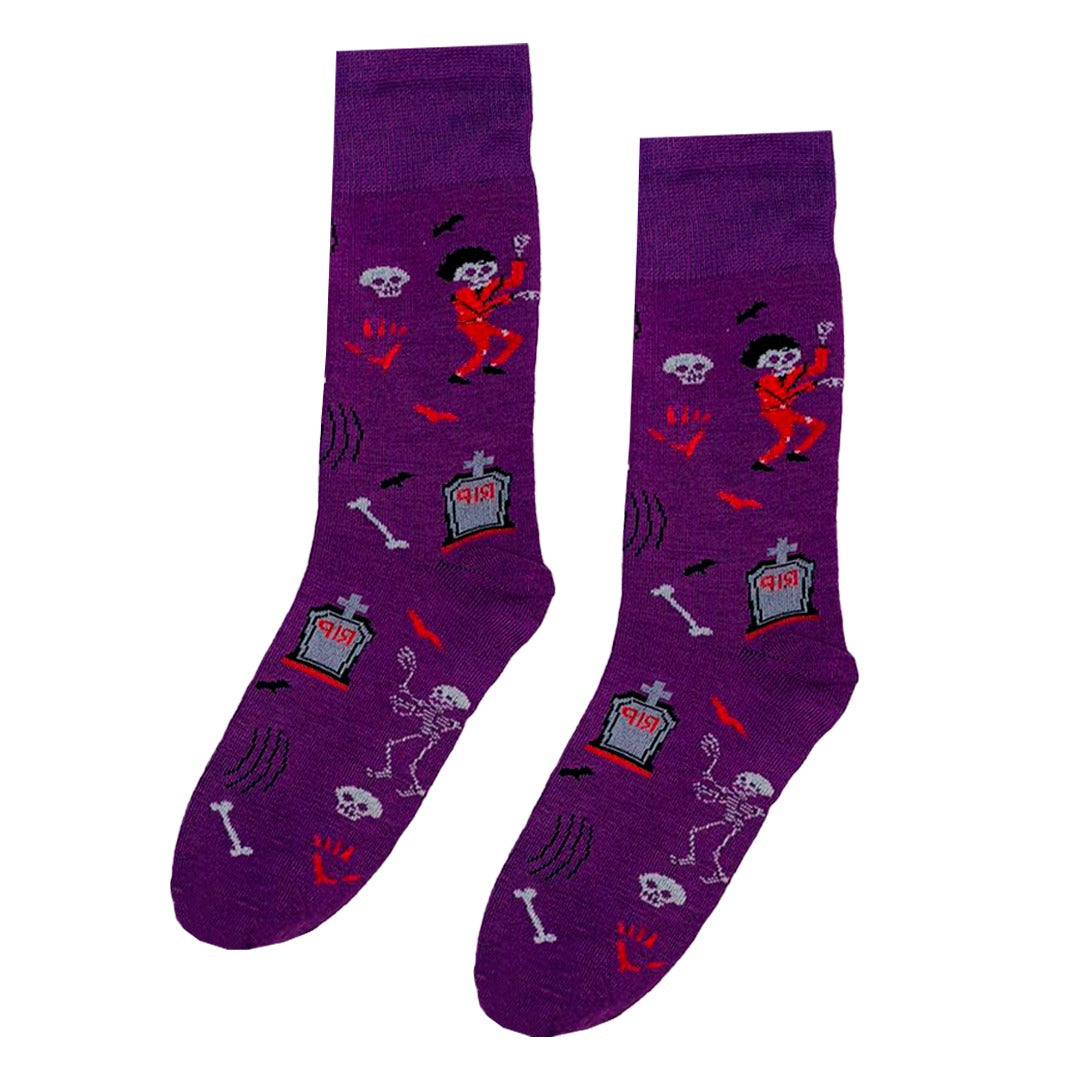 Calcetines Divertidos Halloween Diseño Michael Jackson