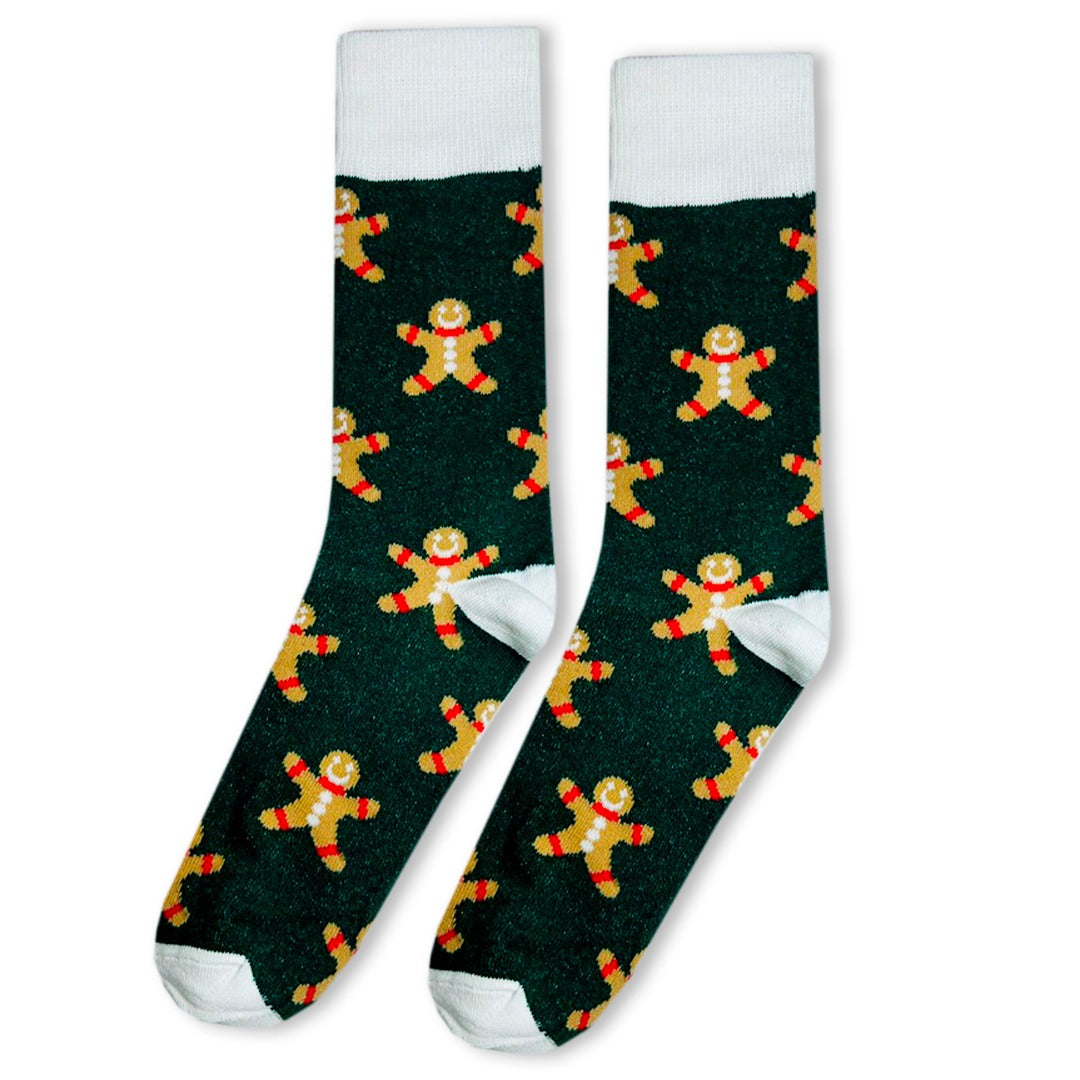 Calcetines Navideños Diseño De Galletitas De Jengibre