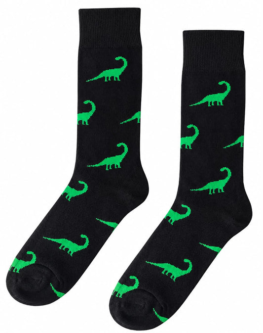 Calcetines Divertidos "Dinosaurio Hanenschia Verde"
