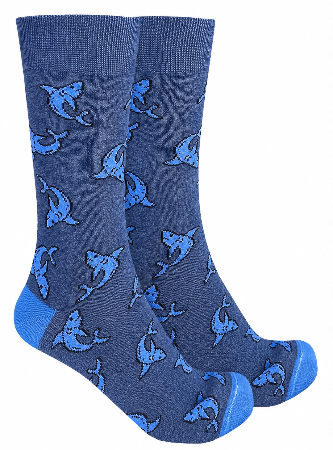 Calcetines Divertidos "Tiburones Color Azul"