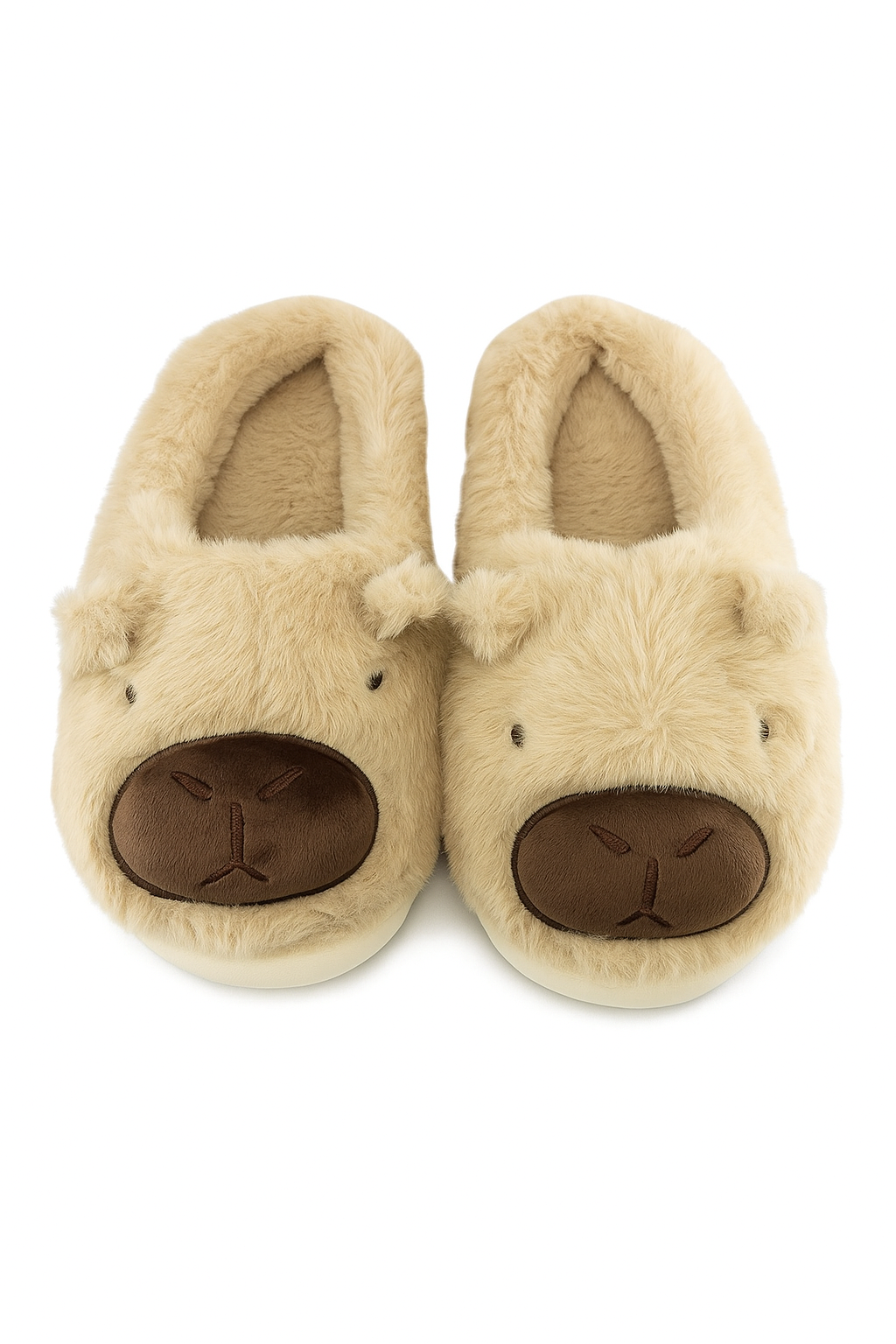 Pantufla De Capibara Dama Peluche Invierno Animalito Moda