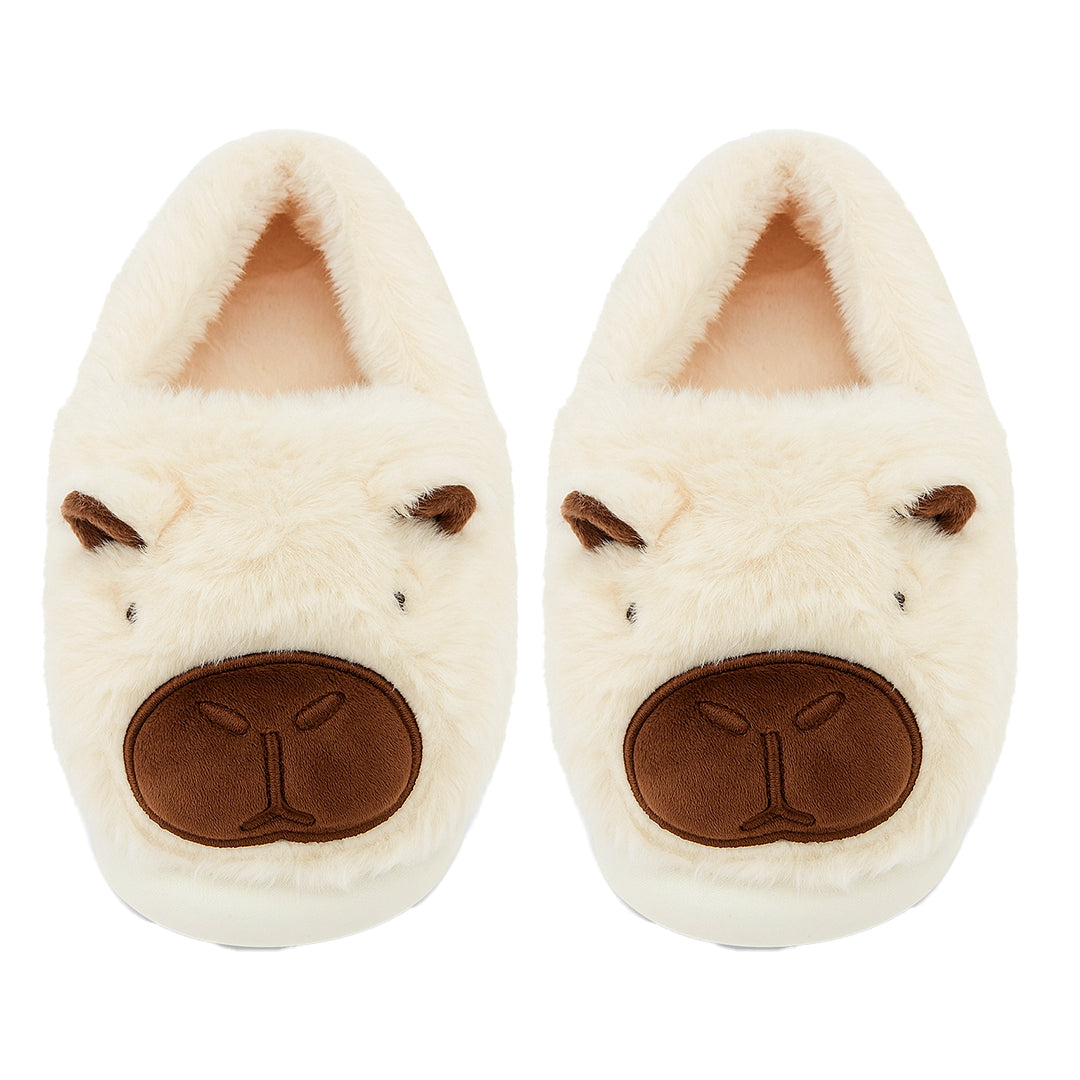 Pantufla De Capibara Dama Peluche Invierno Animalito Moda