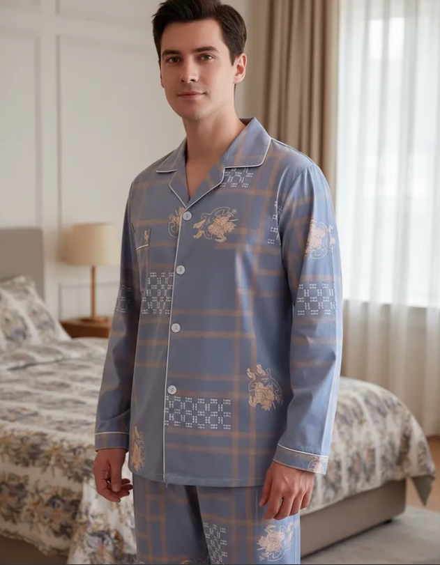 Pijama De Hombre HHH Color Azul Claro