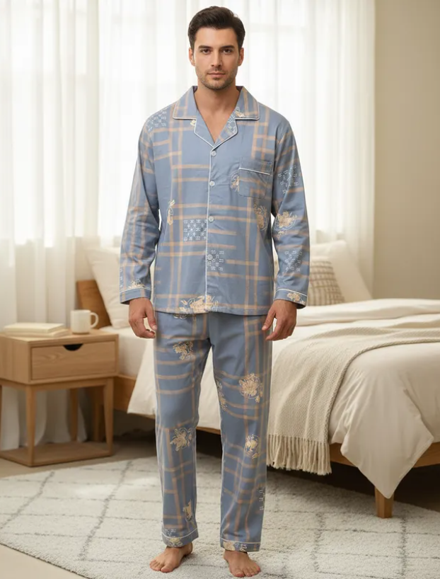 Pijama De Hombre HHH Color Azul Claro