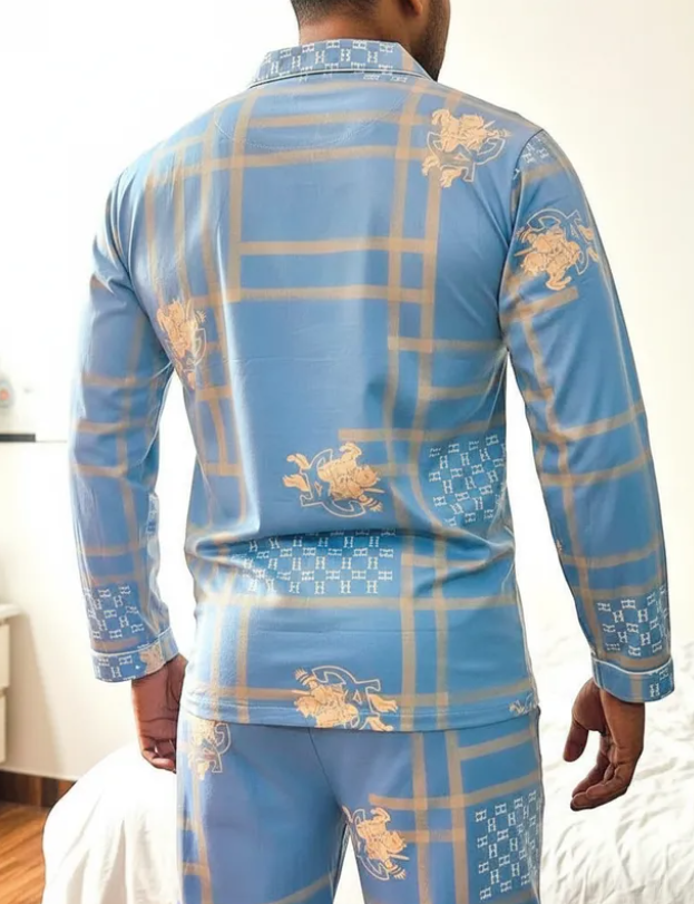 Pijama De Hombre HHH Color Azul Claro