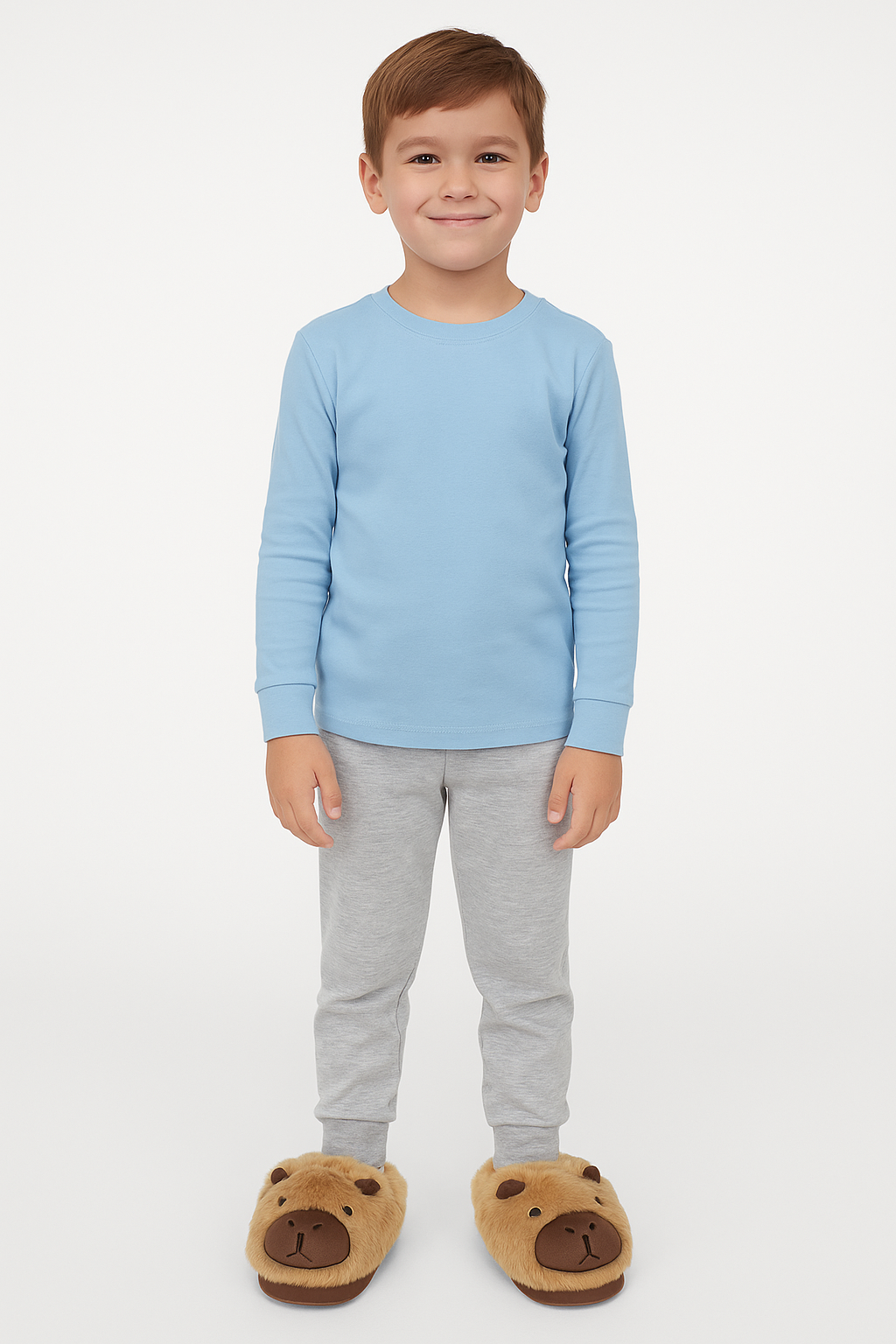 Pantuflas De Capibara Infantil Niñ@s Kawai Peluche Invierno