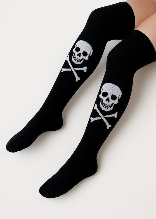 Medias Halloween Diseño De "Calavera"