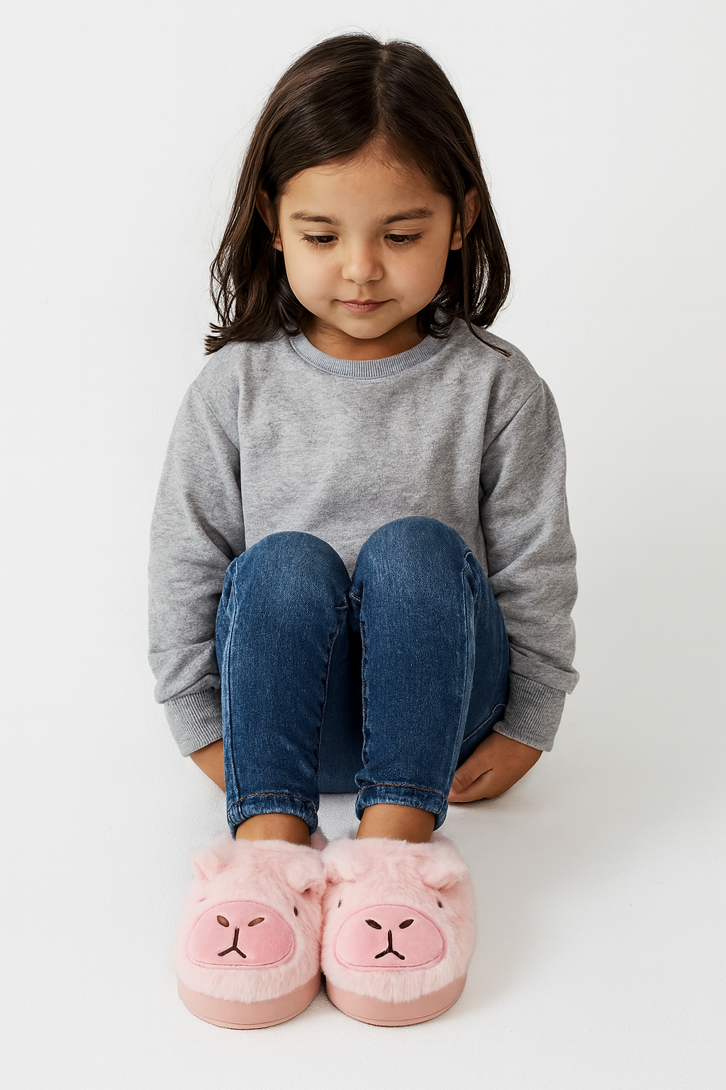 Pantuflas De Capibara Infantil Niñ@s Kawai Peluche Invierno