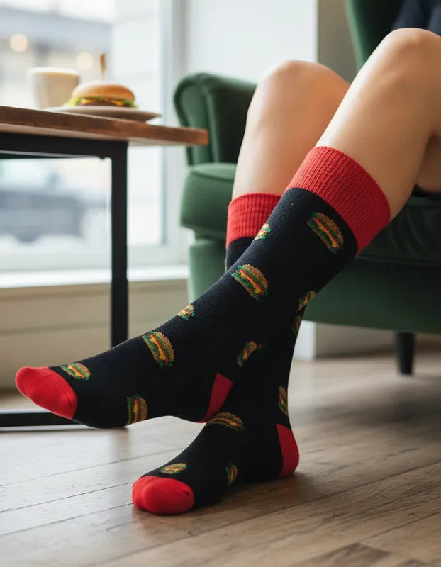 Calcetines Divertidos "Hamburguesas"
