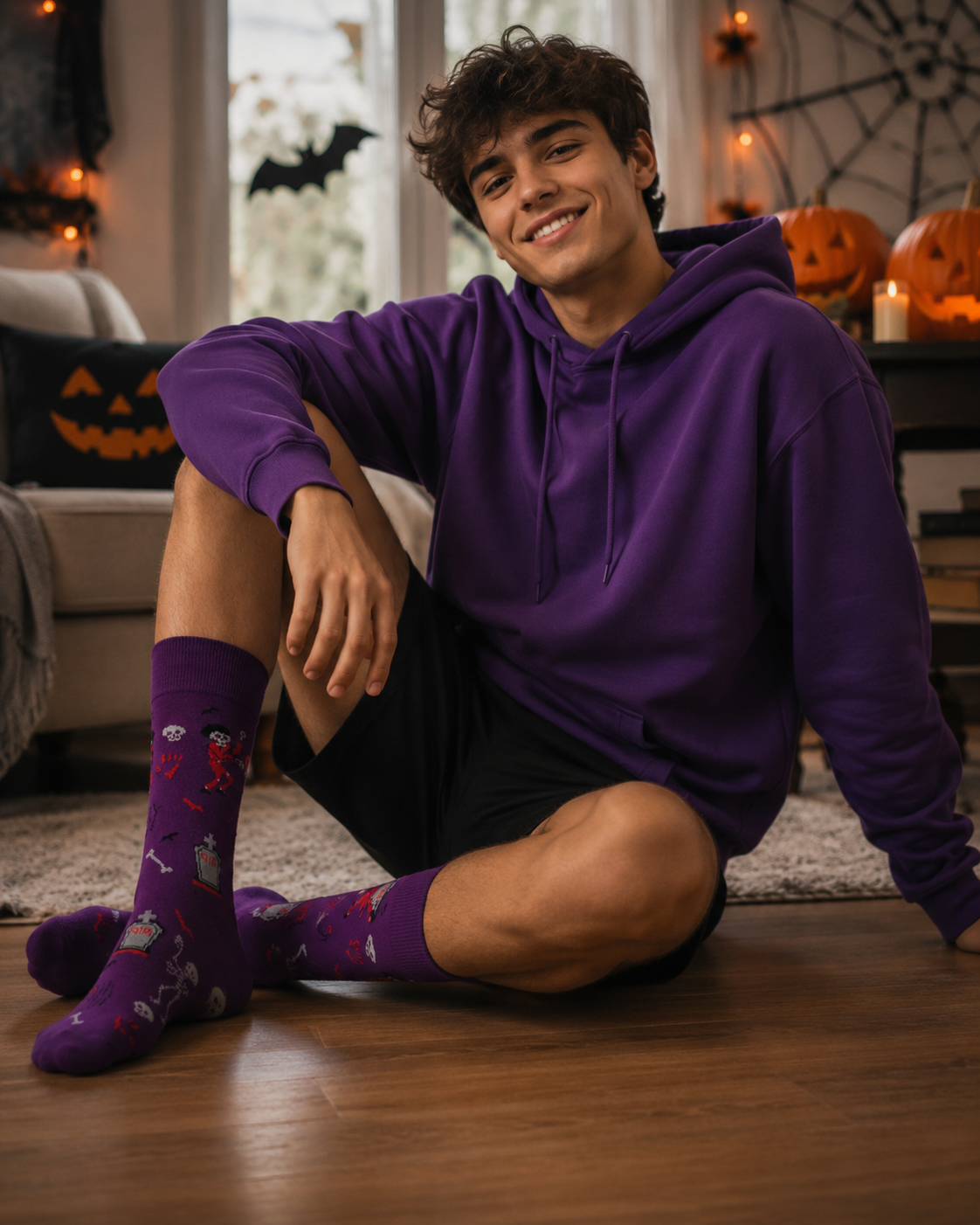 Calcetines Divertidos Halloween Diseño Michael Jackson
