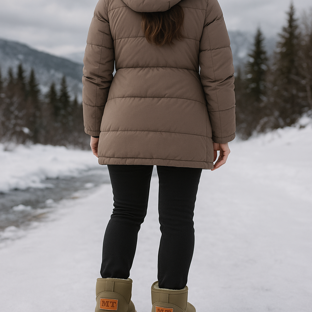 Bota Corta Forro Peluche Dama Invierno Calientitas Pantufla