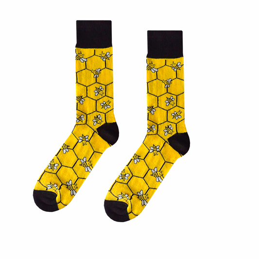 Calcetines  Divertidos "Panal De Abejas"