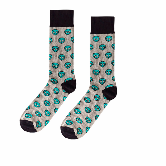 Calcetines Divertidos "Alien Color Azul"