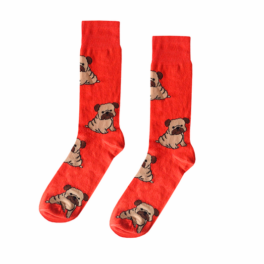 Calcetines Divertidos "Perritos Pug"