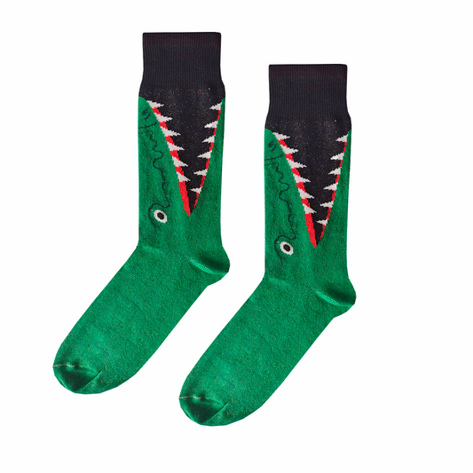 Calcetines Divertidos "Boca De Cocodrilo"