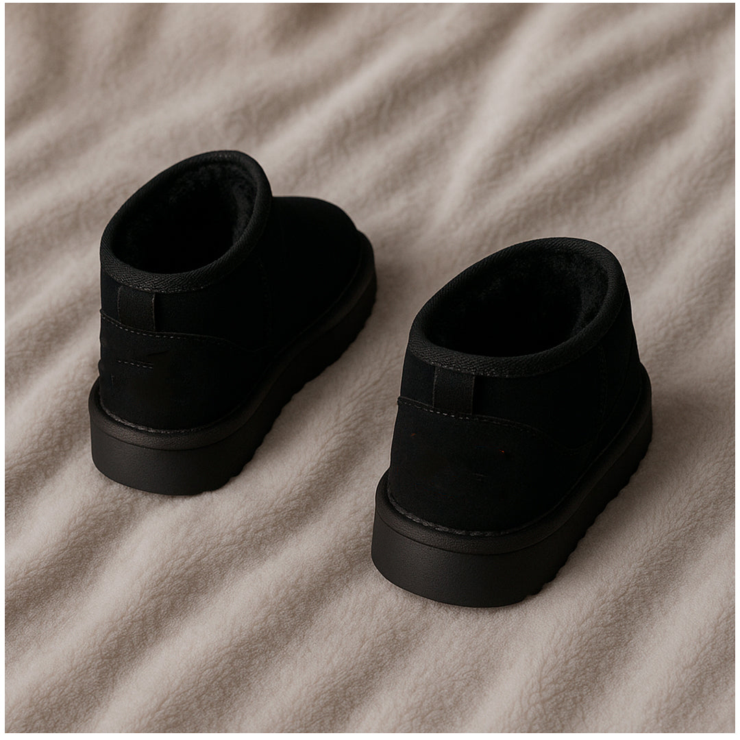 Bota Corta Forro Peluche Dama Invierno Calientitas Pantufla