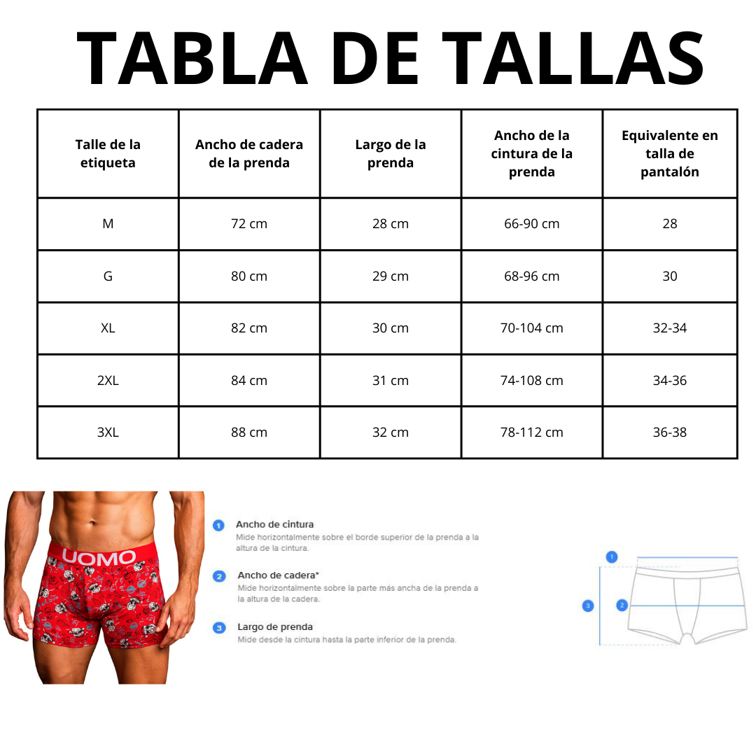 Bóxer De Hombre Navideño Algodón Divertido Moda 4 Piezas