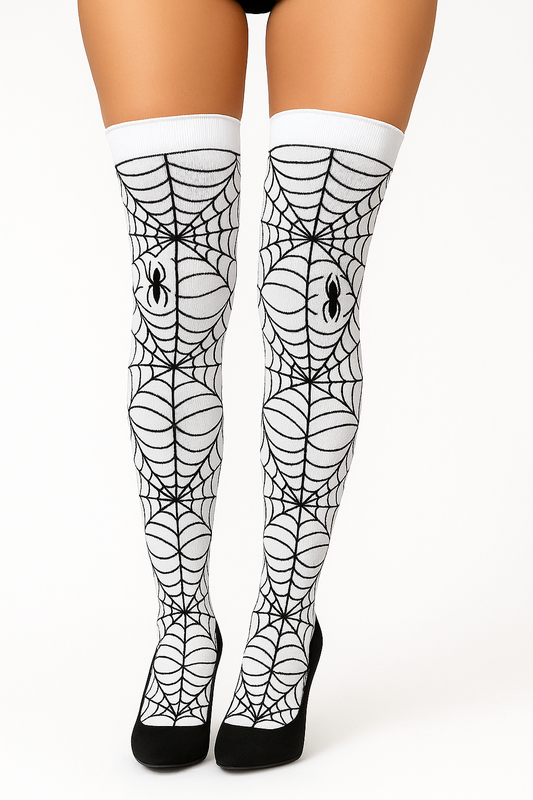 Medias Halloween Diseño De "Telaraña"